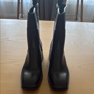 Nasty Gal Black Winter & Rain Boots